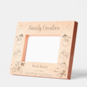 Familie Vakantie Strand keepsake Gegraveerde Lijstjes (Links)