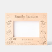 Familie Vakantie Strand keepsake Gegraveerde Lijstjes (Voorkant)