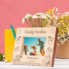Familie Vakantie Strand keepsake Gegraveerde Lijstjes