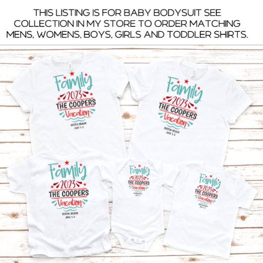 Familie Vakantie Strand Zomer Custom Romper