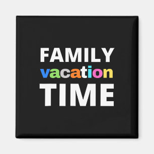 Familie Vakantie Tijd Vakantie Reis Funny Matching Magneet