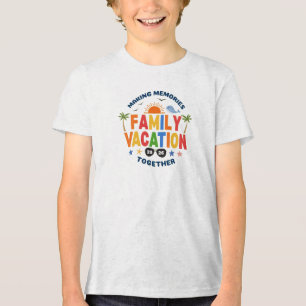 Familie vakantie Tri-Blend shirt