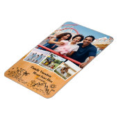 Familie Vakantie Trip Custom 4 Fotolijsten Magneet (Linkerzijde)