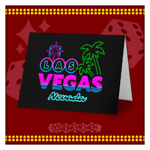 Familie Vakantie Trip Souvenir Las Vegas Vakantie Kaart