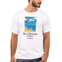 Familie Vakantie tshirt, strand of meer thema