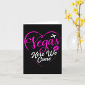 Familie Vakantie Vegas Meidenreis Las Vegas Hier W Kaart (Gele Bloem)