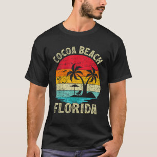 Familie Vakantie Vintage Retro Florida Cocoa Beach T-shirt