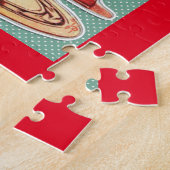  familie van 1950: 50 huisvrouwen taart legpuzzel (Zijkant)