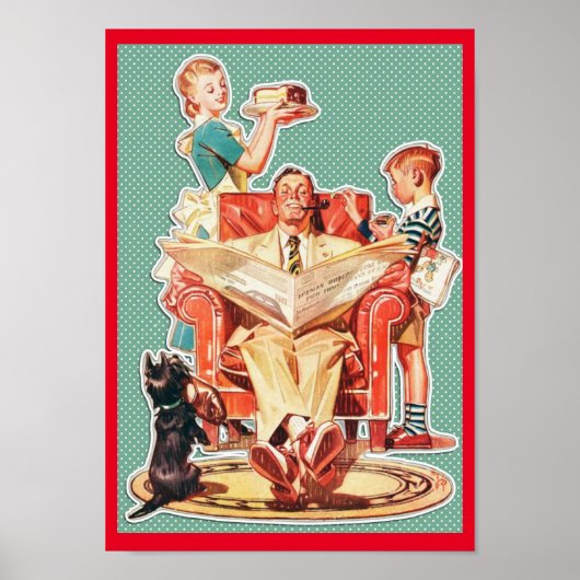  familie van 1950: 50 huisvrouwen taart poster (Voorkant)