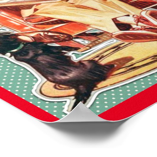  familie van 1950: 50 huisvrouwen taart poster (Hoek)