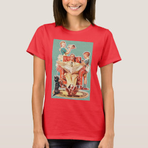  familie van 1950: 50 huisvrouwen taart t-shirt