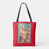 familie van 1950: 50 huisvrouwen taart tote bag (Achterkant)