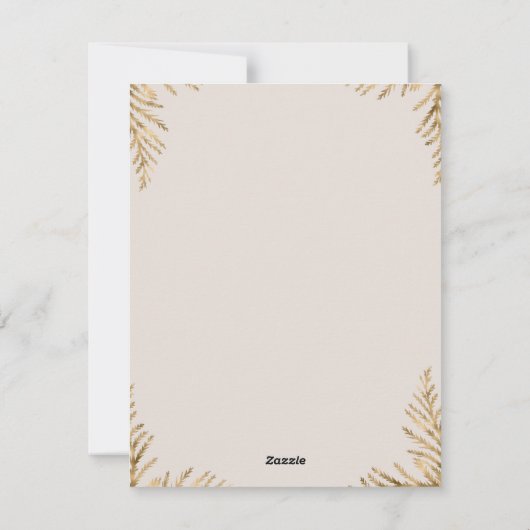 Familie van 4 Krans Xmas Zwangerschap aankondiging (Achterkant)