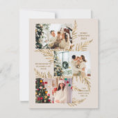 Familie van 4 Krans Xmas Zwangerschap aankondiging (Voorkant)