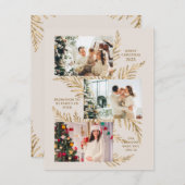 Familie van 4 Krans Xmas Zwangerschap aankondiging (Voorkant / Achterkant)