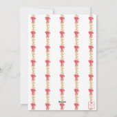 Familie van 4 - Waterverf Monogram Kousen Foto Feestdagenkaart (Achterkant)