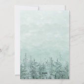 Familie van 4 Zwangerschapsaankondiging Waterverf Feestdagenkaart (Achterkant)