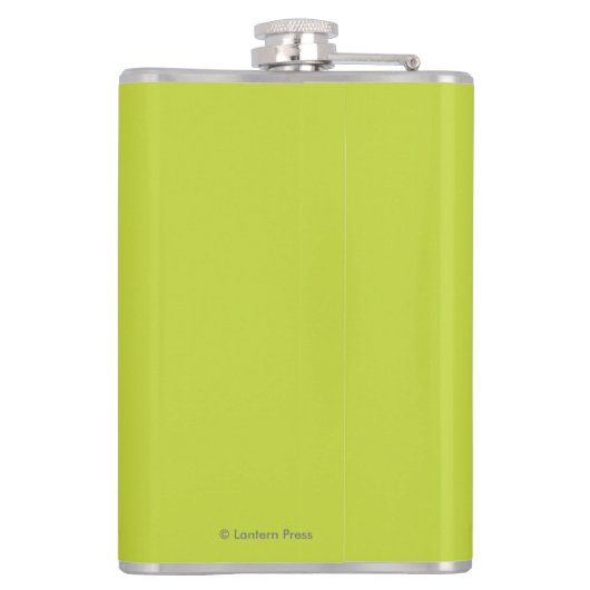 Familie van Beavers Heupfles (Achterkant)