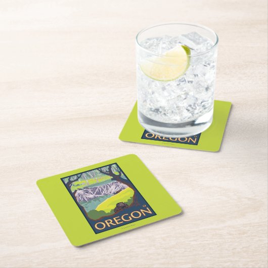 Familie van Beavers Kartonnen Onderzetters (Insitu)