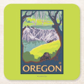 Familie van Beavers Kartonnen Onderzetters (Voorkant)