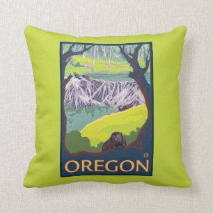 Familie van Beavers Kussen