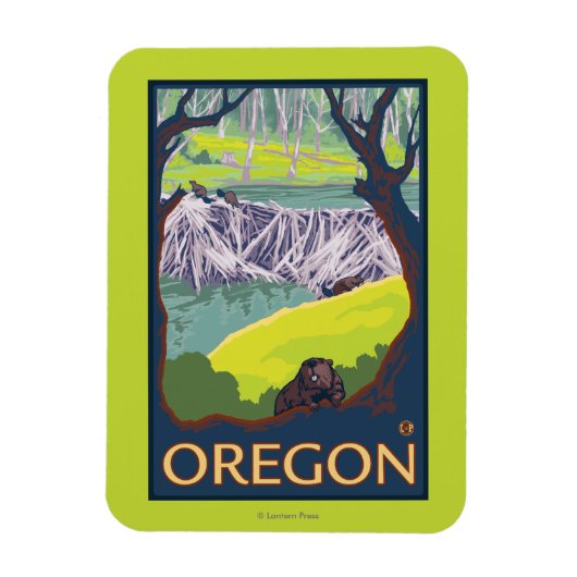 Familie van Beavers Magneet (Verticaal)