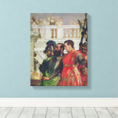 Familie van Darius voor Alexander de Grote Canvas Afdruk (Insitu (Houten vloer))