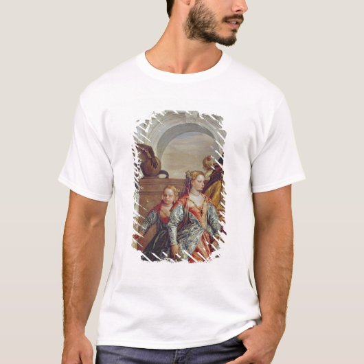 Familie van Darius voor Alexander de Grote T-shirt (Voorkant)