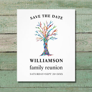 Familie van de Boom van de Familie reünie sparen d Flyer