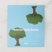 Familie van de Boom van de Familie Reunion Witte N Plaatskaartje (Buitenkant ongevouwen)