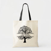 Familie van de Boom van de familie Reunion Zwarte Tote Bag (Voorkant)