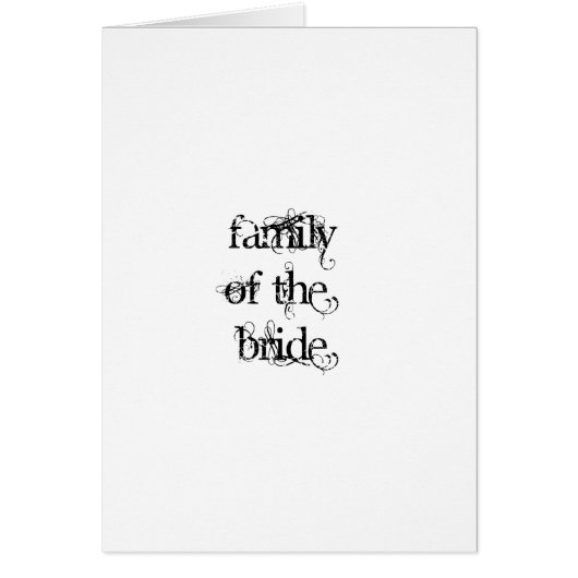 Familie van de Bride (Voorkant)