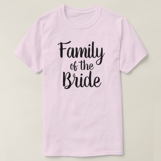 Familie van de Bride T-shirt (Design voorkant)