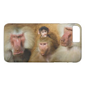 Familie van de dierentuin van Baboons Papio Hamadr Case-Mate iPhone Case (Achterkant (Horizontaal))