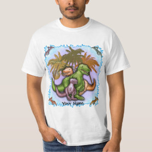 Familie van de dinosaurussen t-shirt
