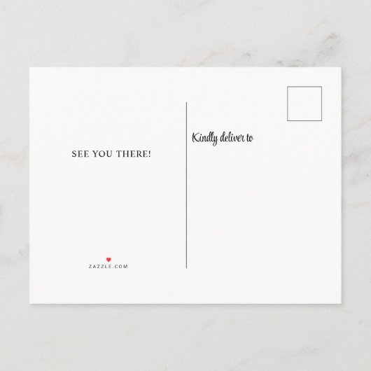 Familie van de Familie van de Familie Uitnodiging Briefkaart (Achterkant)