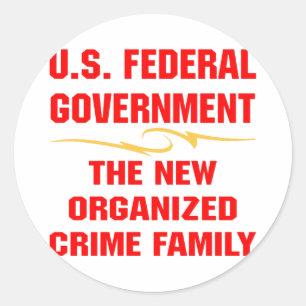 Familie van de Georganiseerd misdaad van de Ronde Sticker