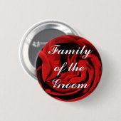 Familie van de Groom Ronde Button 5,7 Cm (Voorkant /achterkant)