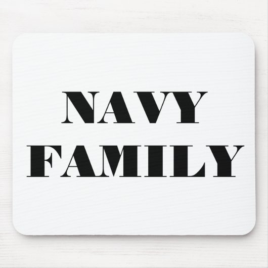 Familie van de marine van Mousepad Muismat (Voorkant)