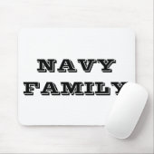 Familie van de marine van Mousepad Muismat (Met muis)