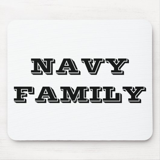 Familie van de marine van Mousepad Muismat (Voorkant)