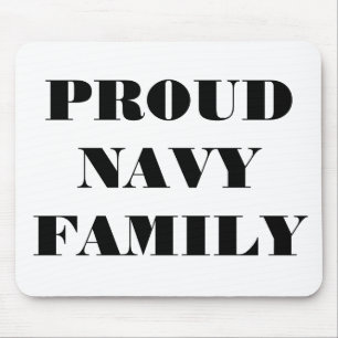 Familie van de marine van Mousepad Proud Muismat