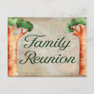 Familie van de Reunion Boom Uitnodiging