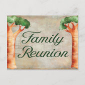 Familie van de Reunion Boom Uitnodiging (Voorkant)