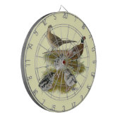 Familie van de ringhalssikfazant dartbord (Voorkant Links)