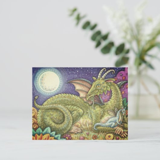 FAMILIE VAN DE VOLGENDE GENERATIE VAN DE TEKORTING BRIEFKAART (Staand voorkant)