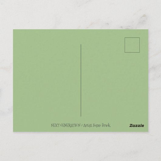 FAMILIE VAN DE VOLGENDE GENERATIE VAN DE TEKORTING BRIEFKAART (Achterkant)