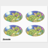 FAMILIE VAN DE VOLGENDE GENERATIE VAN DE TEKORTING OVALE STICKER (Vel)