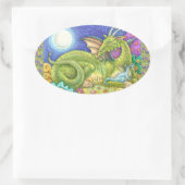 FAMILIE VAN DE VOLGENDE GENERATIE VAN DE TEKORTING OVALE STICKER (Tas)