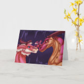 Familie van Dragons Kaart (Gele Bloem)